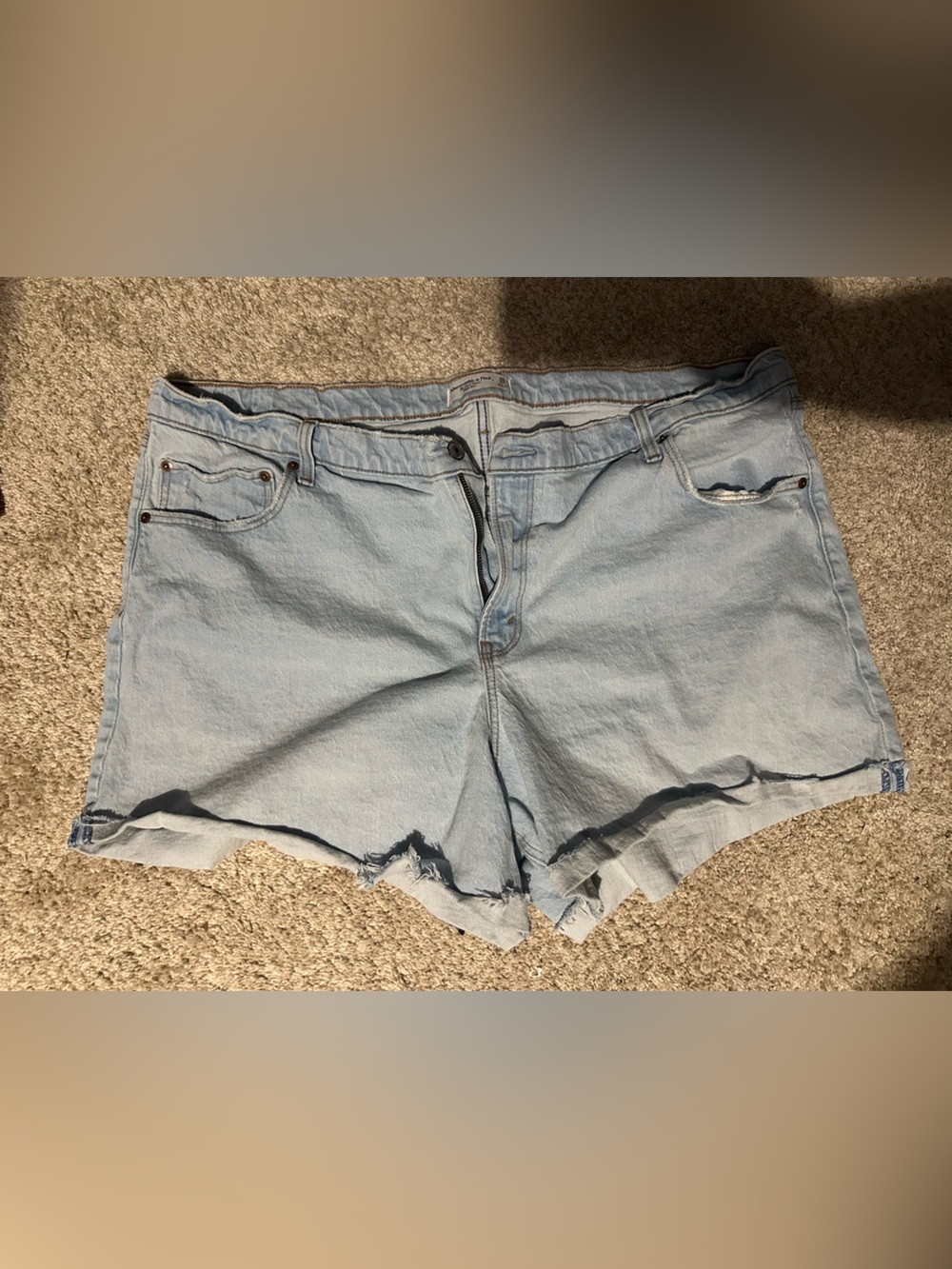 Abercrombie & Fitch Light Blue Denim Cutoff Shorts